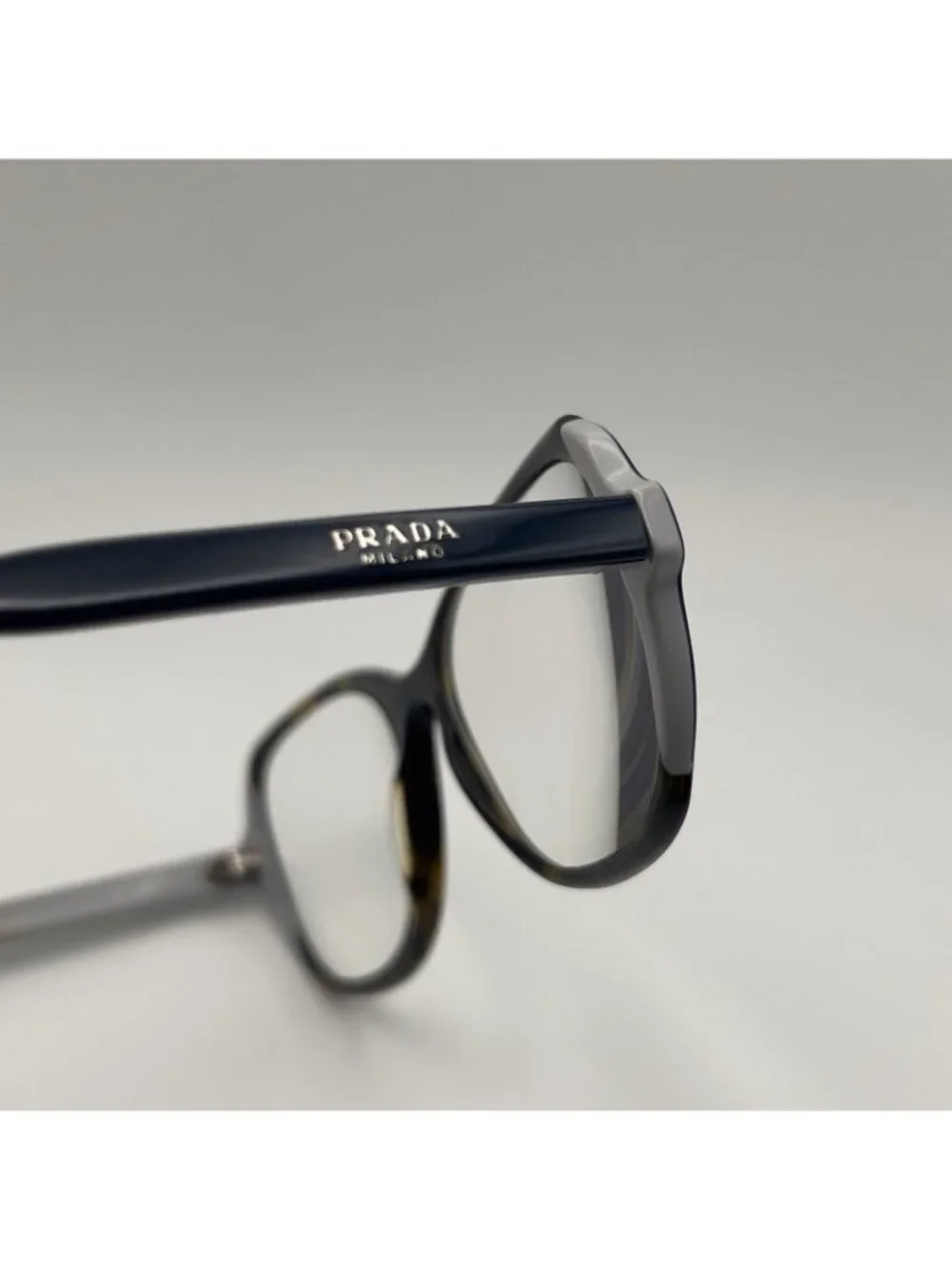 Prada VPR03V W3C-1O1 Eyeglass Frames Tortoise Brown Blue Gray 54-17-140 Italy